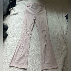Forever 21 corduroy Blush Pink Flare Jeans
